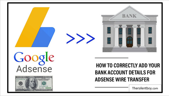 Add bank account to Google Adsense