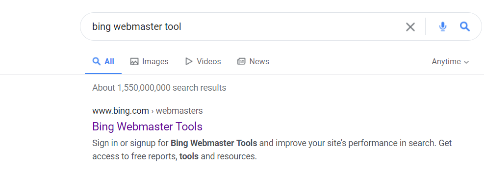 how to submit a sitemap to bing