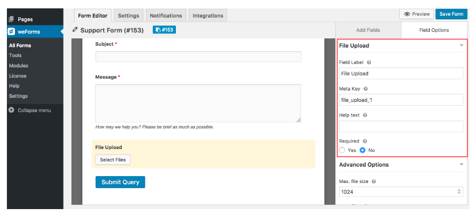 how to add a file upload form in WordPress easily3