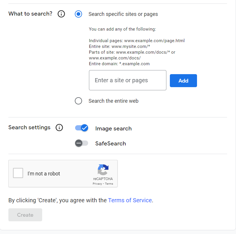 how to add a search button on my website