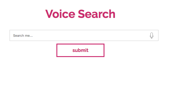 how to add voice search option to my website