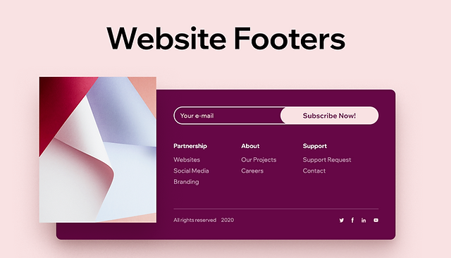 how to create a footer